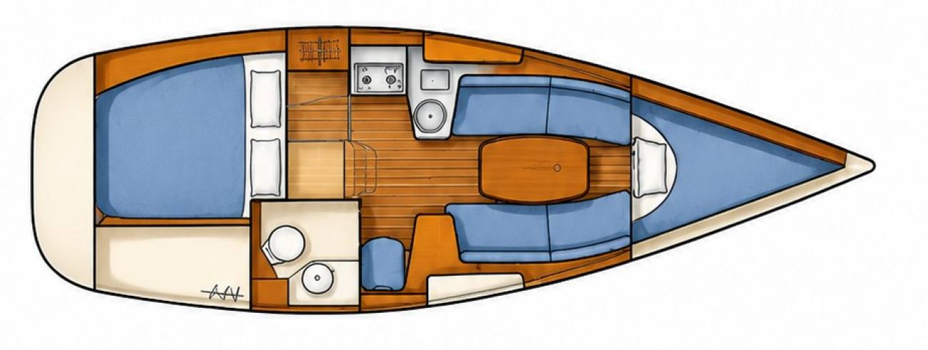 1998 Jeanneau Sun Odyssey 29.2 Lift Keel image 11