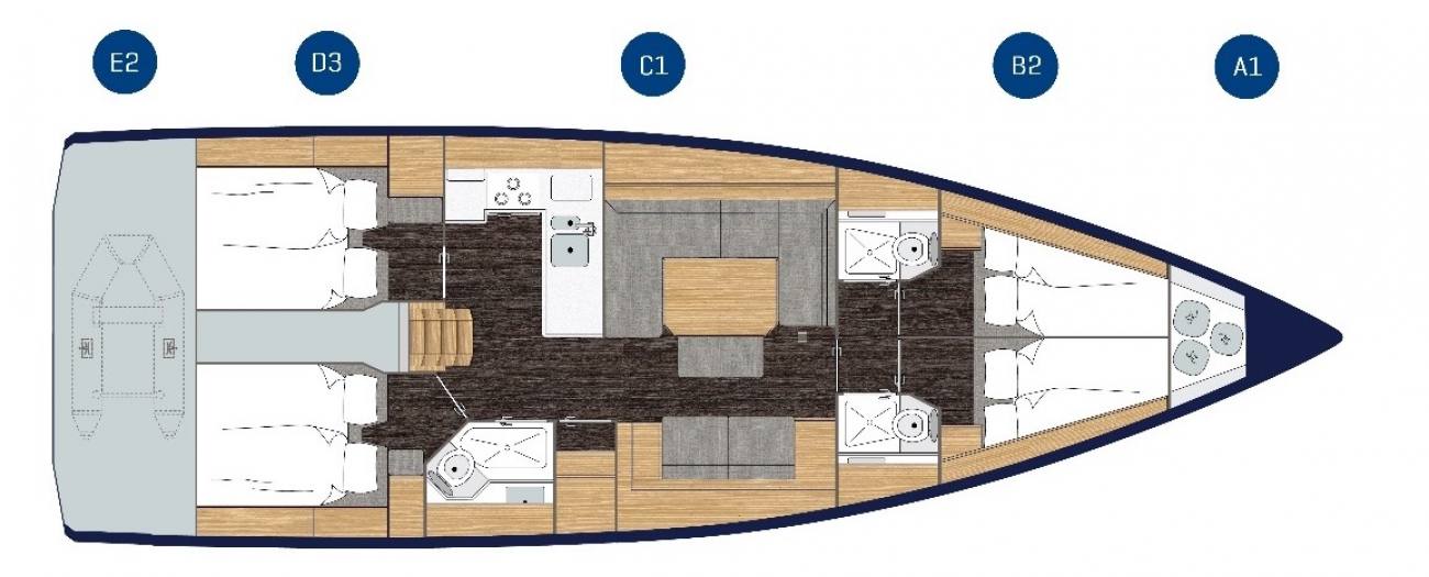 2020 Bavaria C45 Style 4 Cabin image 10