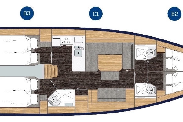 Bavaria C45 Style 4 Cabin additional image 1